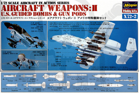 Hasegawa X72-02 U.S. Aircraft weapons II 1:72