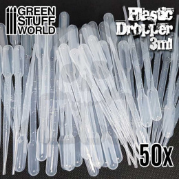Plastic dropper - pipety pipeta 50 szt. 3ml