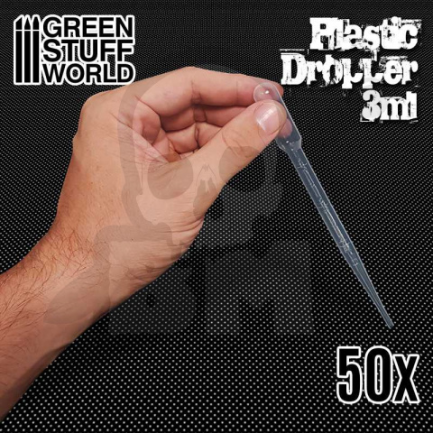 Plastic dropper - pipety pipeta 50 szt. 3ml