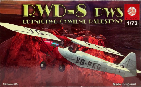 Plastyk S059 RWD-8 PWS Lotnictwo Cywilne Palestyny 1:72