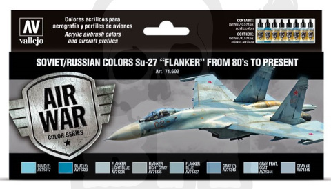Vallejo 71602 Zestaw Model Air War 8 farb - Soviet / Russian colors Su-27