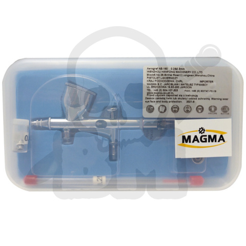 Aerograf TG-180 z dyszą 0.2 oraz 0.3 mm