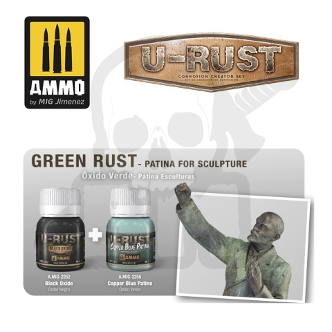 Ammo Mig 2255 U-Rust Copper Blue Patina - rdza