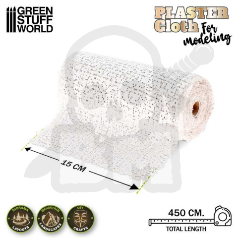 Hobby Plaster cloth - płótno gipsowe 15x450 cm
