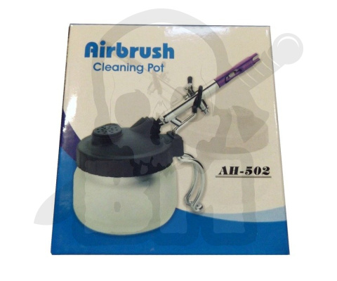 Zbiornik stacja czyszczenia aerografu stojak słoik