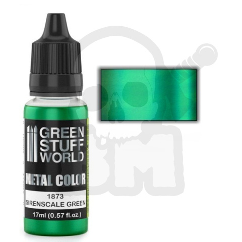 Acrylic Metal Paint Sirenscale Green farba akrylowa 17ml