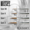 Green Stuff SILVER SERIES Kolinsky Brush Set 4szt.