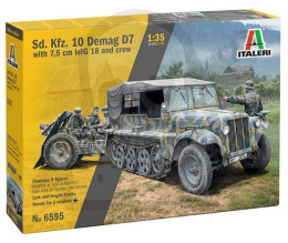 1:35 Sd. Kfz. 10 Demag D7 with 7,5 cm leIG 18 and crew