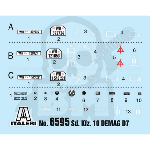 1:35 Sd. Kfz. 10 Demag D7 with 7,5 cm leIG 18 and crew