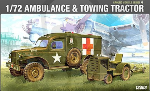 Academy 13403 U.S. Ambulance and tow tractor 1:72
