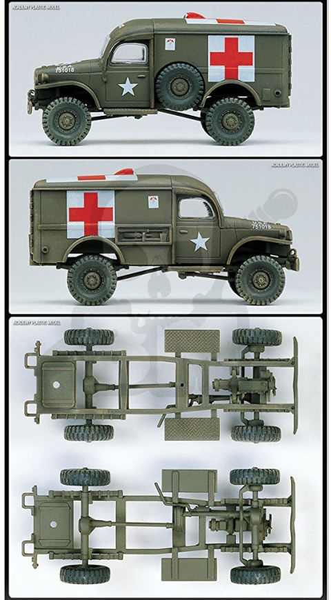 Academy 13403 U.S. Ambulance and tow tractor 1:72