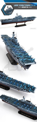 Academy 14229 USS Yorktown CV-5 Battle of Midway 1:700