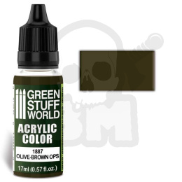 Acrylic Color Paint - Olive-Brown Ops farba akrylowa 17ml