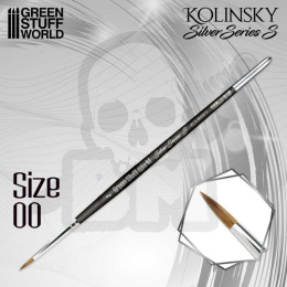 Green Stuff SILVER SERIES (SERIE-S) Kolinsky Brush - Size 00