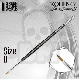 Green Stuff SILVER SERIES (SERIE-S) Kolinsky Brush - Size 0