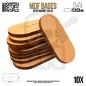 MDF Bases - Oval Pill 25x50 mm podstawki pod figurki