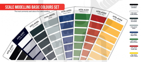 Hataka AS100 Scale modeling basic colours set
