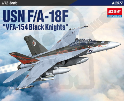 Academy 12577 USN F/A-18F VFA-154 Black Knights 1:72