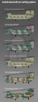Academy 112624 CH-47D/F/J/HC.Mk.1 4 Nations 1:144