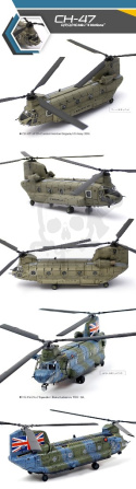 Academy 112624 CH-47D/F/J/HC.Mk.1 4 Nations 1:144