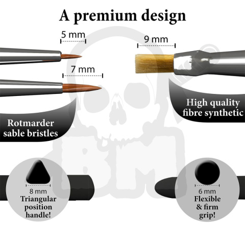 Army Painter Set Gamemaster Character Brush Set pędzelki