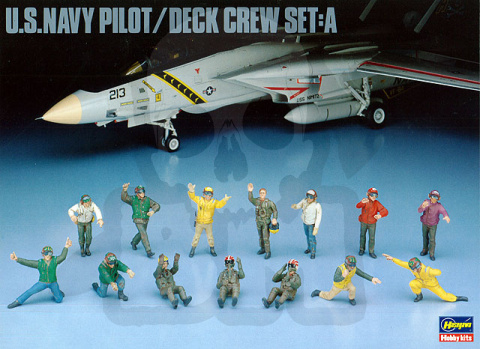 Hasegawa X48-06 U.S. Navy Pilot Deck Crew A 1:48