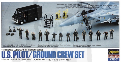 Hasegawa X72-07 U.S. Pilot and Crew Set 1:72