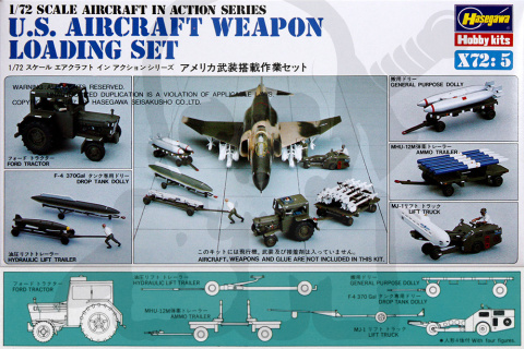 Hasegawa X72-06 U.S. Aircraft Weapon Loading set 1:72