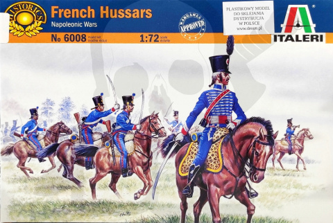 1:72 Napoleonic French Hussars 17szt.