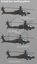 Academy 12551 AH-64D Block II Late Ver. US Army 1:72