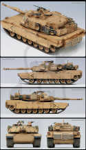 Academy 13202 M1A1 Abrams Irak 2003 1:35