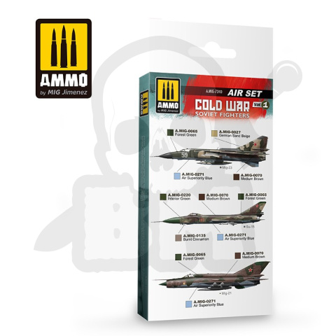 Ammo Mig 7240 Zestaw Farb Cold War Soviet Fighters Colors Vol 1 Set