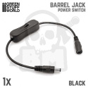 Barrel Jack Power Switch - Black wyłącznik zasilania