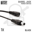 Barrel Jack Power Switch - Black wyłącznik zasilania