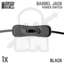 Barrel Jack Power Switch - Black wyłącznik zasilania