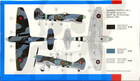 SMER 0848 Hawker Tempest Mk.V 1:72