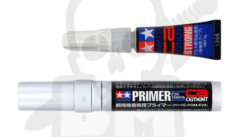Tamiya 87211 CA Cement & Primer Set (PP/PE/POM/EVA)