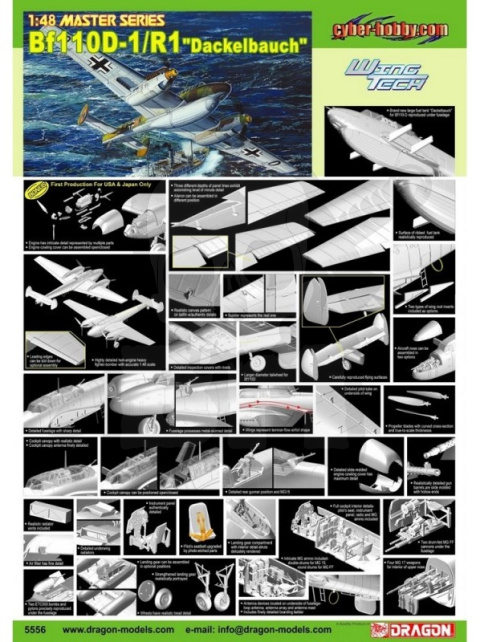 1:48 Messerschmitt Bf-110D-1/R1 Dackelbauch