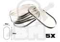 Acrylic Bases Clear Oval Pill 50x25mm podstawki pod figurki 5 szt.