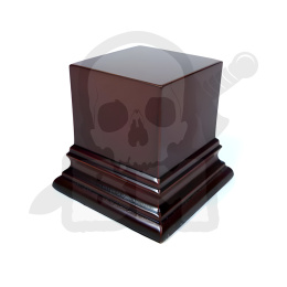 Cokół ekspozycyjny na figurki 4x4cm orzechowy brąz