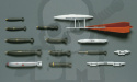 Hasegawa X48-01 U.S. Aircraft Weapons A 1:48