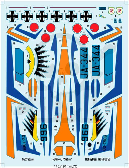 Hobby Boss 80259 F-86F-40 Sabre 1:72
