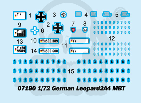 Trumpeter 07190 German Leopard 2 A4 MBT 1:72