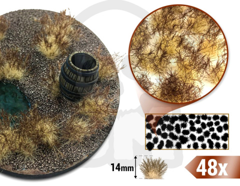 Thorny Scrubs - 14mm self-adhesive - Burny Brown