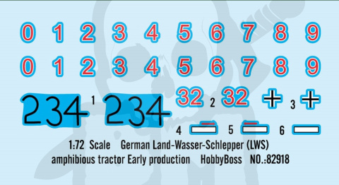 Hobby Boss 82918 German Land-Wasser-Schlepper (LWS) amphibious tractor Early production 1:72
