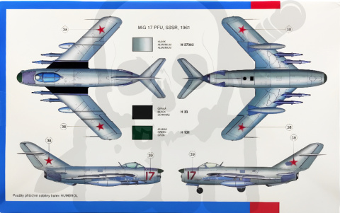 Smer 0827 MiG-17PF/PFU / Lim-6M 1:48