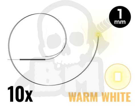 Ciepłe Białe Światła diody LED - 1mm
