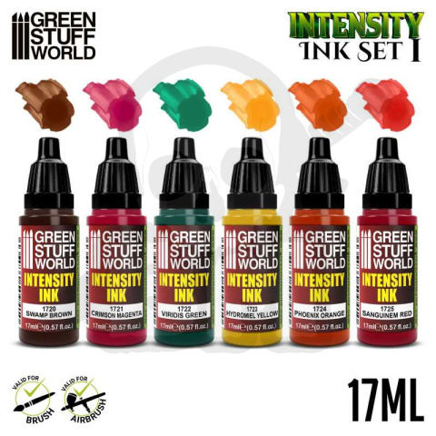 Green Stuff Intensity Inks - Set 1 6 szt. 17ml