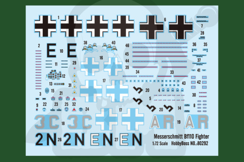 Hobby Boss 80292 Messerschmitt Bf110 1:72