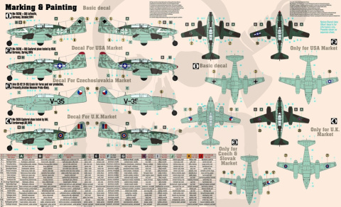 Mistercraft Starter Set Me-262B-1a Doppelsitzsiger 1:72 + farbki 2 pędzelki klej